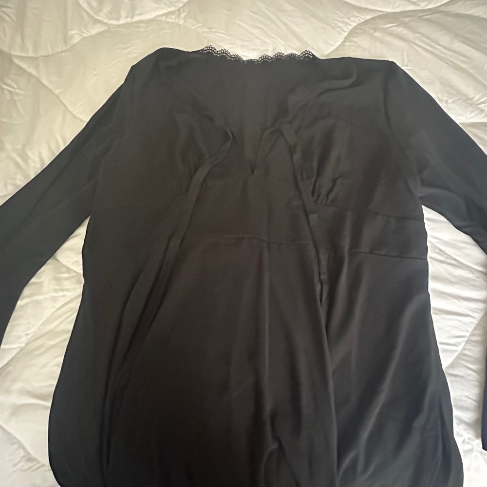 Plus Size Black Dress With Bell Sleeves